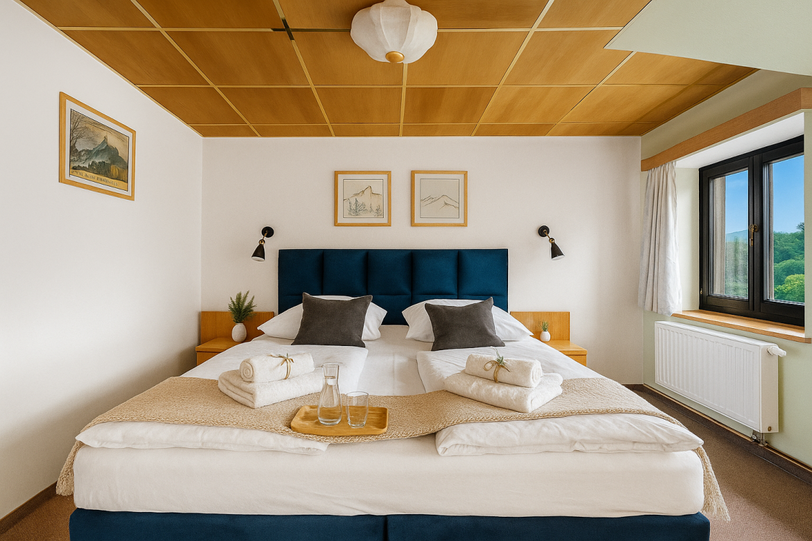 Čtyřlůžkový Apartmán Orlík (WC + sprcha)