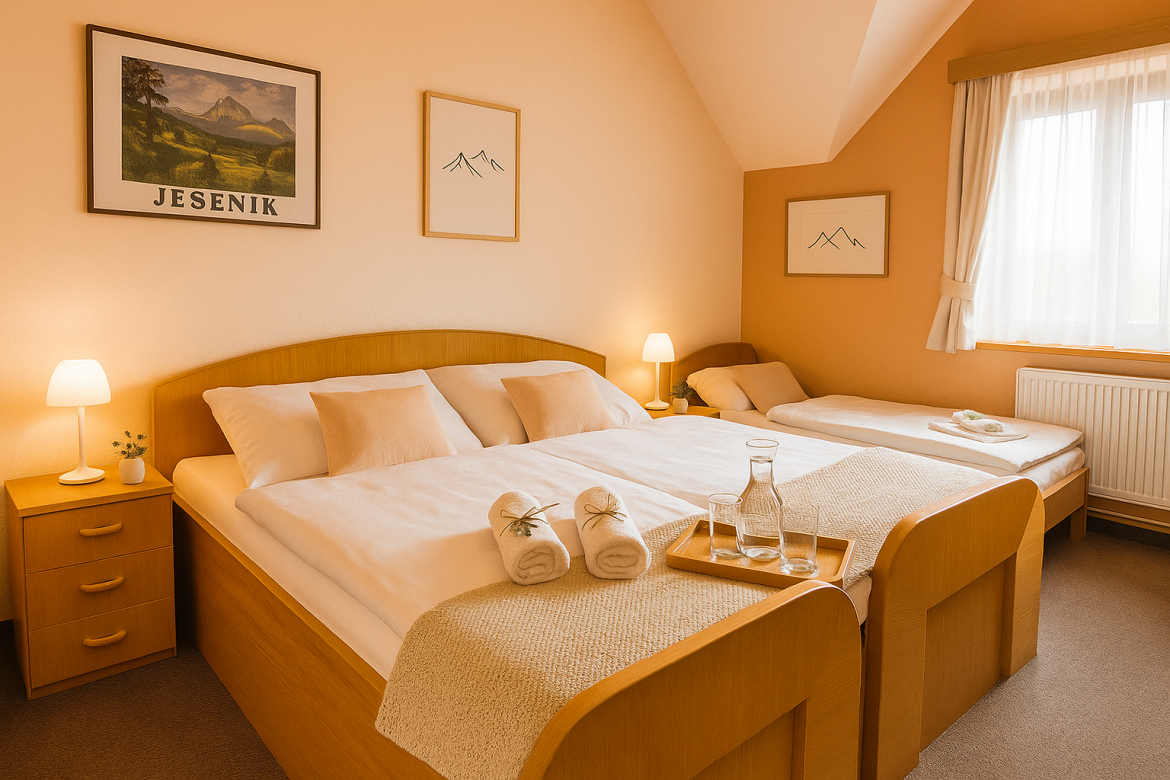 Pětilůžkový Apartmán Orlík (WC + sprcha)